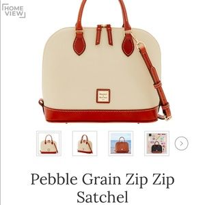 Dooney & Bourke Pebble Grain Zip Zip Satchel